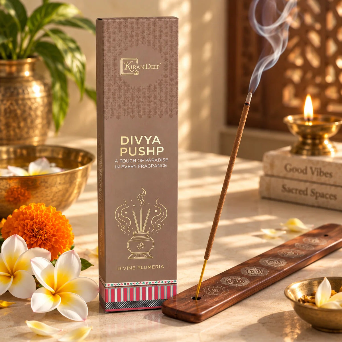 Divya Pushp Divine Plumeria Incense Sticks
