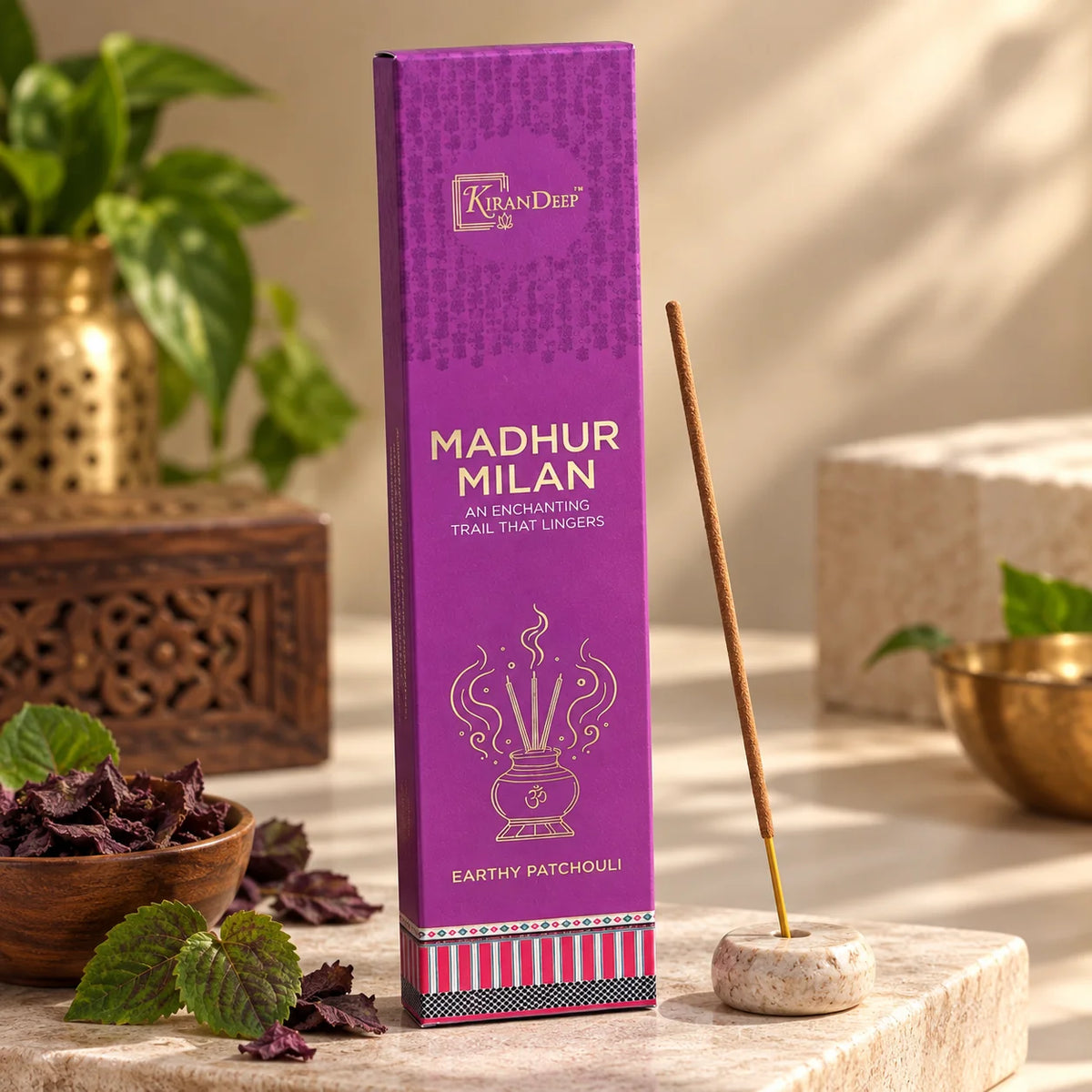 Madhur Milan Earthy Patchouli Incense Sticks