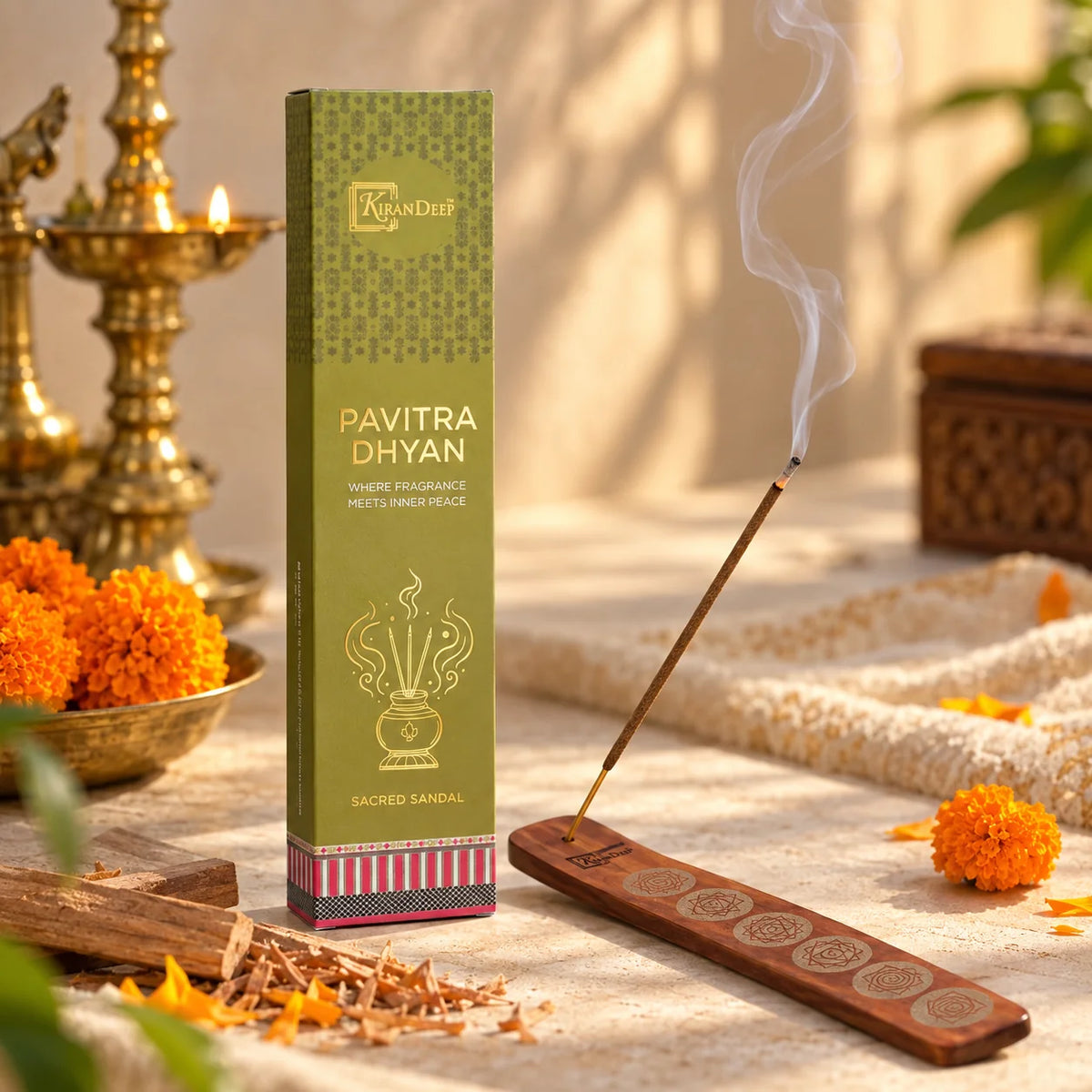 Pavitra Dhyan Sacred Sandal Incense Sticks