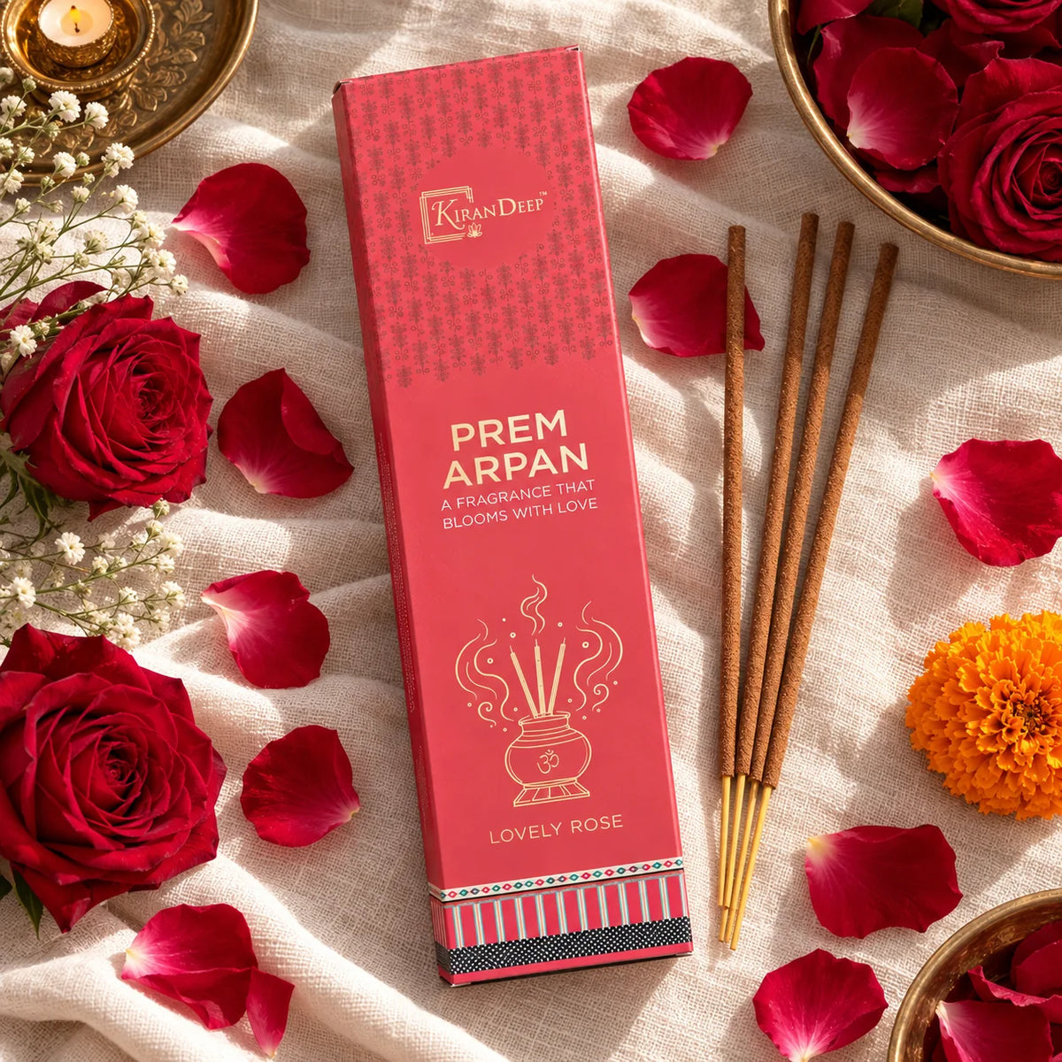 Prem Arpan Lovely Rose Incense Sticks
