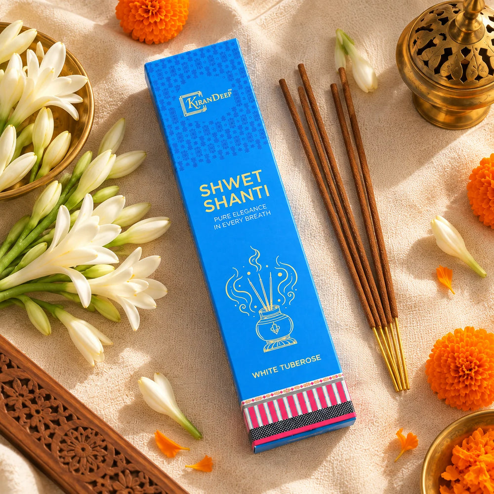 Shwet Shanti White Tuberose Incense Sticks