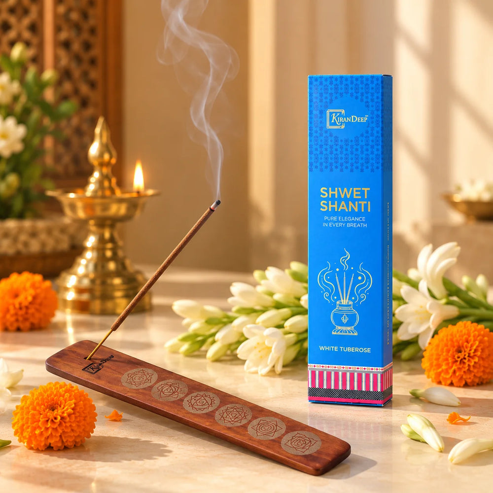 Shwet Shanti White Tuberose Incense Sticks